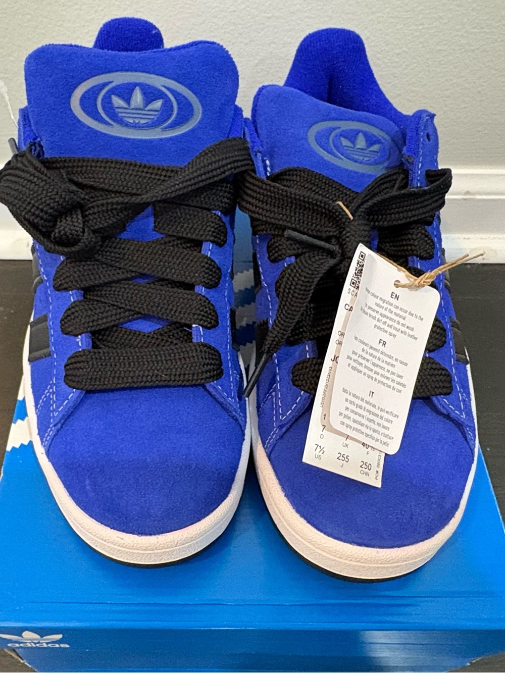 Rare Adidas Campus 00s Blue Suede Sneakers NWT size 7.5 M/8.5W